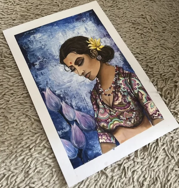 "Me ... My Thoughts" – painting by Mithali Shetty