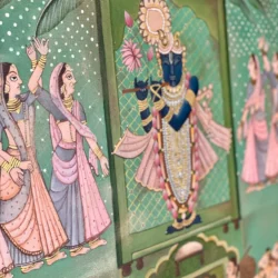 The Flutes Call – painting by Mithali Shetty