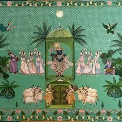 The Flutes Call – painting by Mithali Shetty
